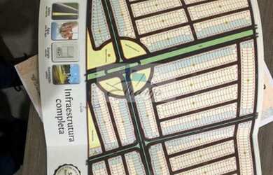 Imagem: O terreno possui 250m² de Área e está localizado em Luzimangues