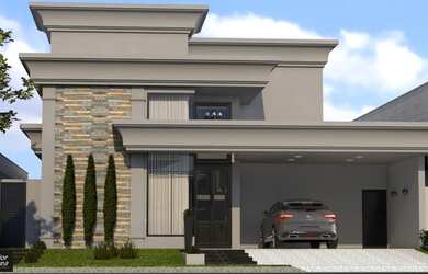 Imagem: A casa em condomínio possui 3 Dormitórios, 5 Banheiros, 4