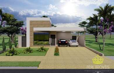 Imagem: A casa possui 3 Dormitórios, 3 Banheiros, 4 Vagas na garagem