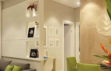 Imagem: O apartamento possui 2 Dormitórios, 2 Banheiros, 1 Vaga na