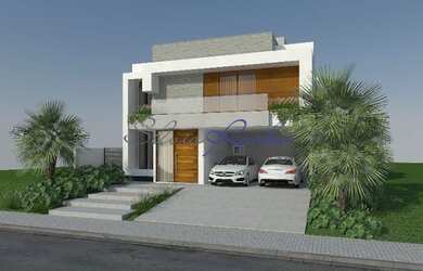 Imagem: A casa em condomínio possui 4 Dormitórios, 5 Banheiros, 4