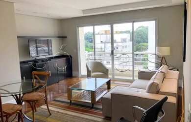 Imagem 3: Flat com mobília refinada e para locação em Pinheiros totalmente mobiliado. Consulte-nos