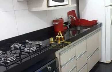 Imagem: O apartamento possui 2 Dormitórios, 1 Banheiro, 1 Vaga na garagem