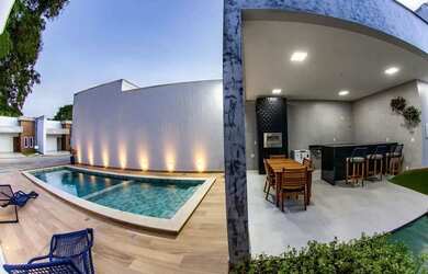 Imagem: A casa em condomínio possui 3 Dormitórios, 2 Banheiros, 2