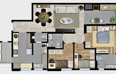 Imagem 14: Apartamento com 3 dormitórios à venda, 95 m² por R$ 798.700 - Centro - Curitiba/PR