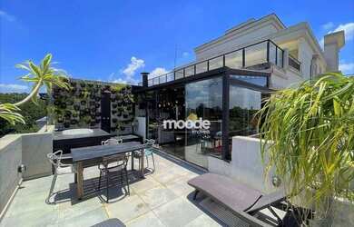 Imagem: O apartamento na cobertura possui 1 Dormitório, 2 Banheiros