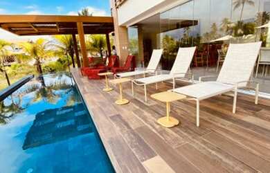 Imagem: A casa em condomínio possui 5 Dormitórios, 5 Banheiros, 4