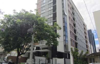 Imagem: O apartamento possui 1 Dormitório, 1 Banheiro, 1 Vaga na garagem