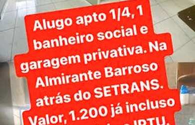Imagem: O apartamento para alugar possui 1 Dormitório, 1 Banheiro