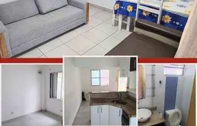 Imagem: O apartamento possui 2 Dormitórios, 1 Banheiro, 1 Vaga na garagem