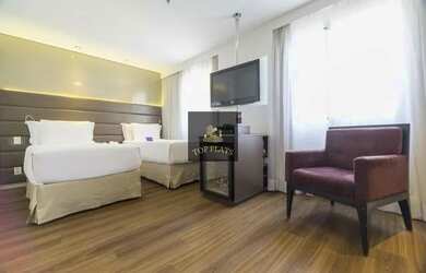 Imagem: O studio possui 1 Dormitório, 1 Banheiro, 1 Vaga na garagem