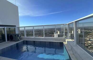 Imagem: O apartamento na cobertura possui 4 Dormitórios, 5 Banheiros