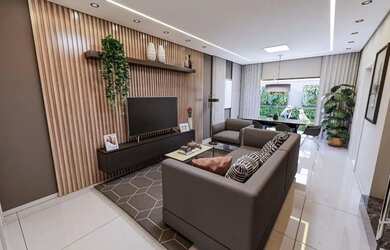 Imagem: A casa em condomínio possui 4 Dormitórios, 5 Banheiros, 2