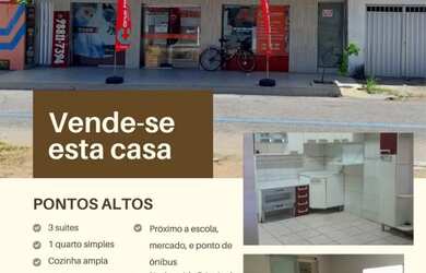 Imagem: A casa possui 4 Dormitórios, 4 Banheiros, 200m² de Área e