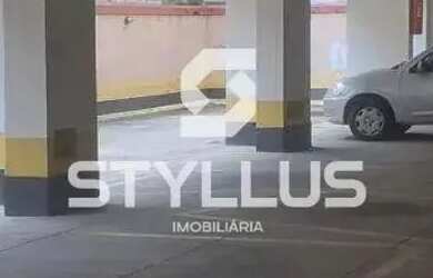 Imagem: O apartamento possui 1 Dormitório, 1 Banheiro, 1 Vaga na garagem