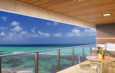 Imagem 2: Apartamento praticamente beira mar , para venda com 153 metros quadrados com 4 quartos em