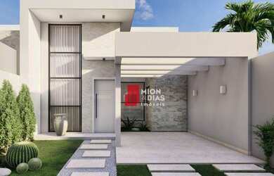 Imagem: A casa possui 3 Dormitórios, 2 Banheiros, 2 Vagas na garagem