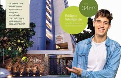 Imagem: O apartamento possui 1 Dormitório, 1 Banheiro, 1 Vaga na garagem