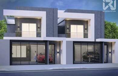 Imagem: A casa possui 3 Dormitórios, 3 Banheiros, 2 Vagas na garagem