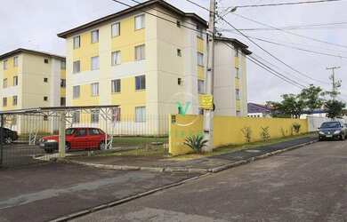 Imagem: O apartamento possui 2 Dormitórios, 1 Banheiro, 1 Vaga na garagem