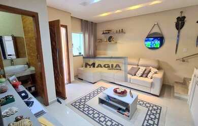 Imagem: A casa possui 2 Dormitórios, 3 Banheiros, 2 Vagas na garagem