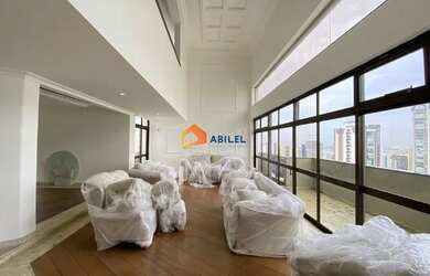 Imagem: O apartamento na cobertura possui 4 Dormitórios, 5 Banheiros