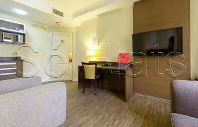 Imagem 3: Disponível para locação na Vila Olímpia flat totalmente mobiliado...