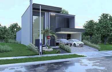 Imagem: A casa em condomínio possui 3 Dormitórios, 5 Banheiros, 4