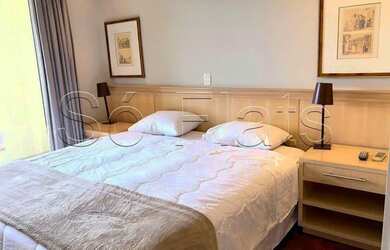 Imagem 9: Flat com mobília refinada e para locação em Pinheiros totalmente mobiliado. Consulte-nos