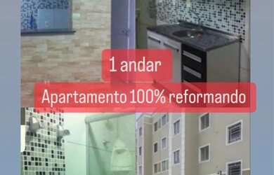 Imagem: O apartamento possui 2 Dormitórios, 1 Banheiro, 1 Vaga na garagem