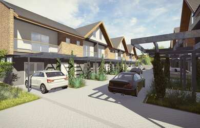 Imagem: A casa possui 3 Dormitórios, 3 Banheiros, 2 Vagas na garagem