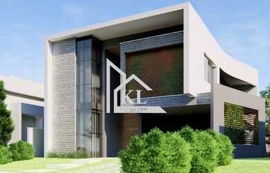 Imagem: A casa em condomínio possui 4 Dormitórios, 4 Banheiros, 250m²