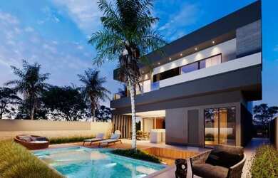 Imagem: A casa em condomínio possui 3 Dormitórios, 5 Banheiros, 4