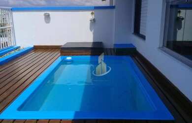 Imagem: O apartamento na cobertura possui 3 Dormitórios, 4 Banheiros