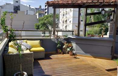 Imagem: O apartamento na cobertura possui 2 Dormitórios, 2 Banheiros