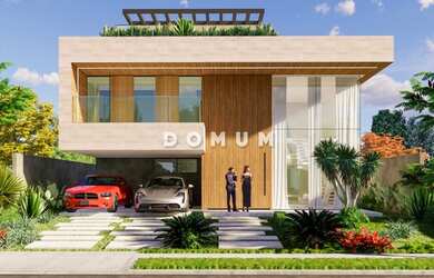 Imagem: A casa em condomínio possui 5 Dormitórios, 5 Banheiros, 4