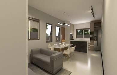 Imagem: A casa possui 3 Dormitórios, 3 Banheiros, 2 Vagas na garagem