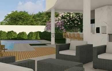 Imagem: A casa em condomínio possui 4 Dormitórios, 5 Banheiros, 4