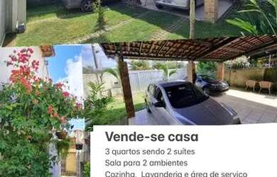 Imagem: A casa possui 3 Dormitórios, 3 Banheiros, 4 Vagas na garagem