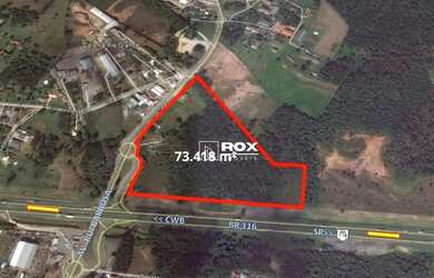 Imagem: O terreno possui 73418m² de Área e está localizado em Centro