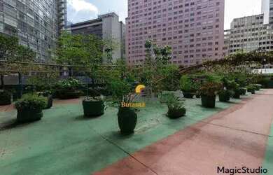 Imagem: O apartamento possui 1 Dormitório, 1 Banheiro, 1 Vaga na garagem