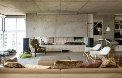 Imagem: O apartamento na cobertura possui 4 Dormitórios, 5 Banheiros