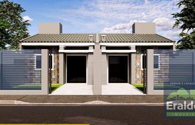 Imagem: A casa possui 2 Dormitórios, 1 Banheiro, 1 Vaga na garagem