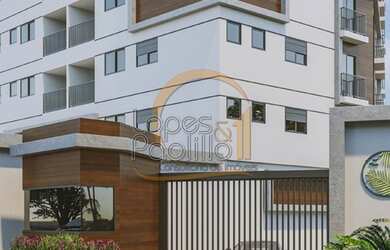 Imagem: O apartamento possui 1 Dormitório, 1 Banheiro, 1 Vaga na garagem