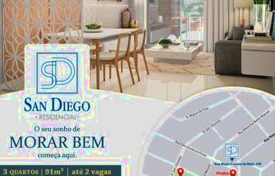 Imagem: O apartamento possui 3 Dormitórios, 2 Banheiros, 1 Vaga na