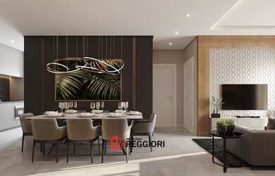 Imagem: O apartamento possui 2 Dormitórios, 3 Banheiros, 2 Vagas na