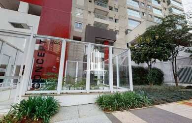 Imagem: O apartamento possui 1 Dormitório, 1 Banheiro, 1 Vaga na garagem