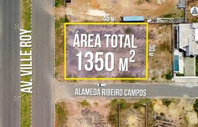 Imagem 2: Locação de terreno de esquina na av. Ville Roy, Caçari. 1350 m2. Px...