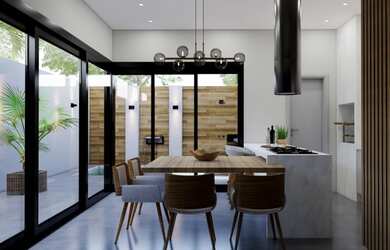 Imagem: A casa em condomínio possui 3 Dormitórios, 4 Banheiros, 4