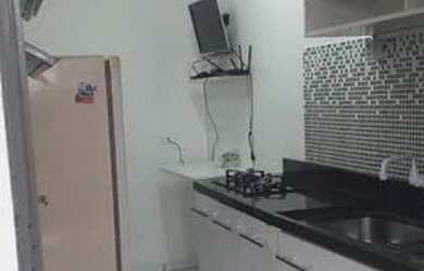 Imagem: A kitnet possui 1 Dormitório, 1 Banheiro e está localizado